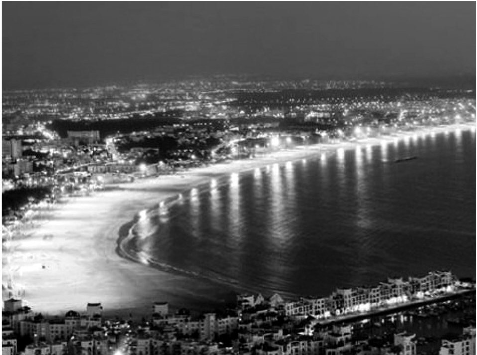 Baie d'Agadir de nuit