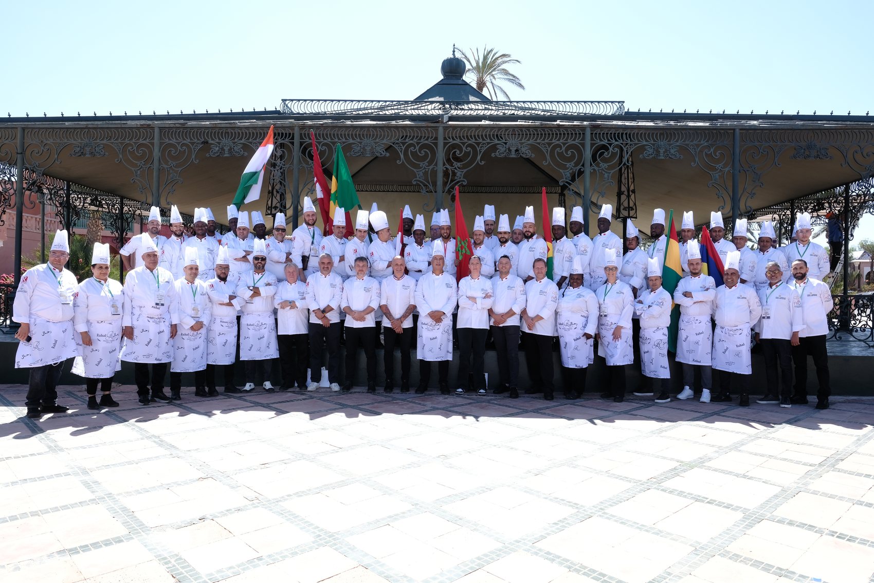 Ensemble des délégations et de leurs drapeaux, édition 2024, Marrakech