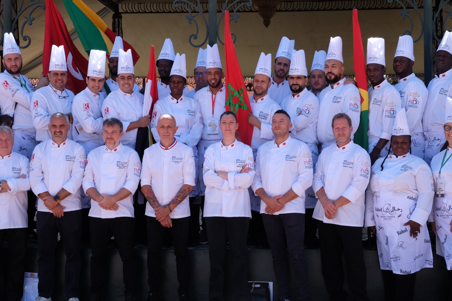 Chefs de plusieurs délégations africaines réunis sous les drapeaux, TOC Afrique 2024, Marrakech