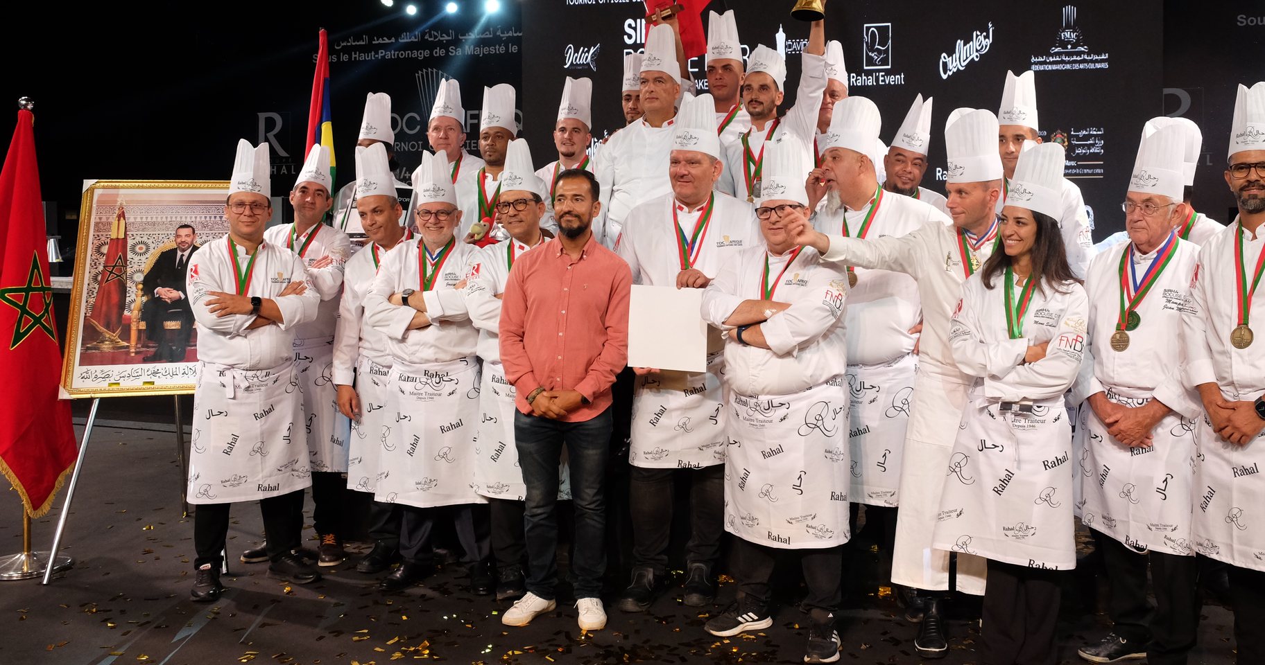 Équipes et délégations réunies après la remise des prix, Marrakech 2024