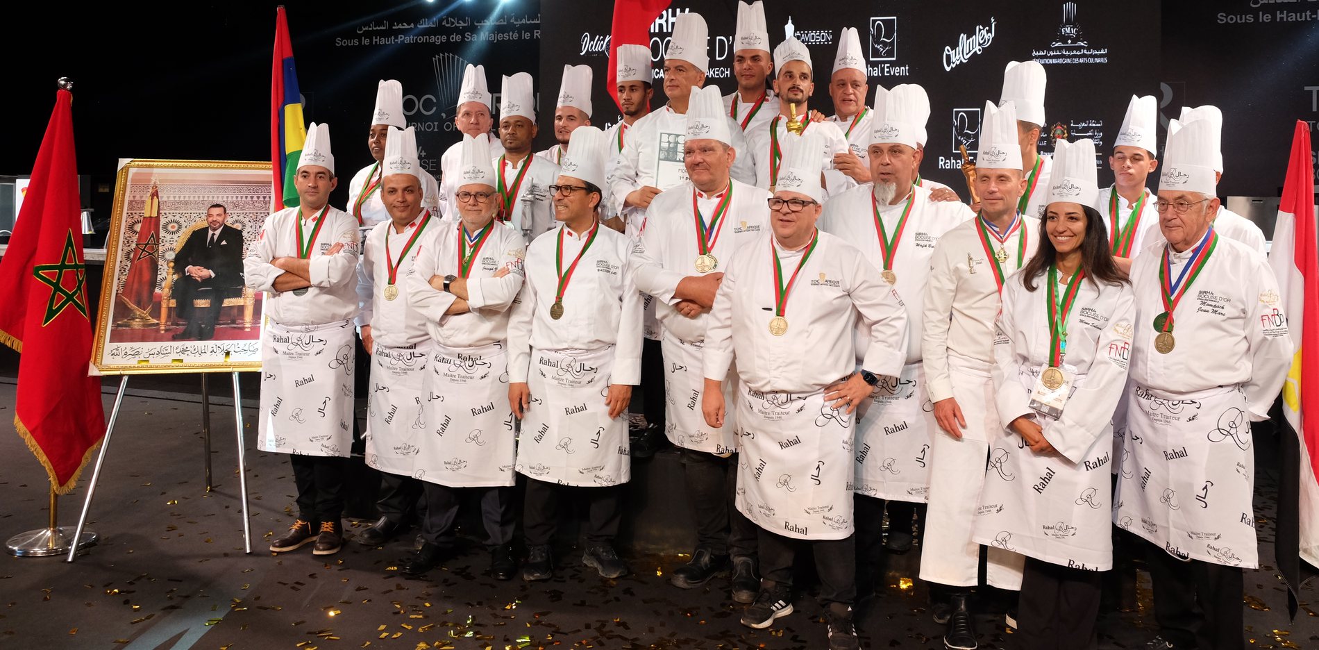 Photo officielle des équipes et du jury à l'issue de la compétition, TOC Afrique 2024, Marrakech