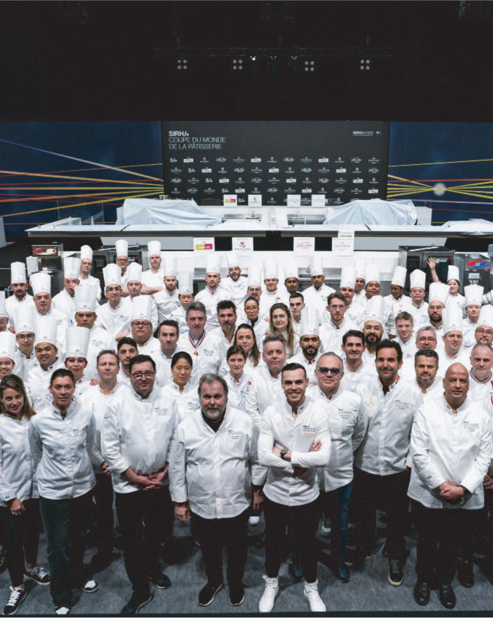Équipe internationale réunie à la finale mondiale de la Pâtisserie, Sirha Lyon